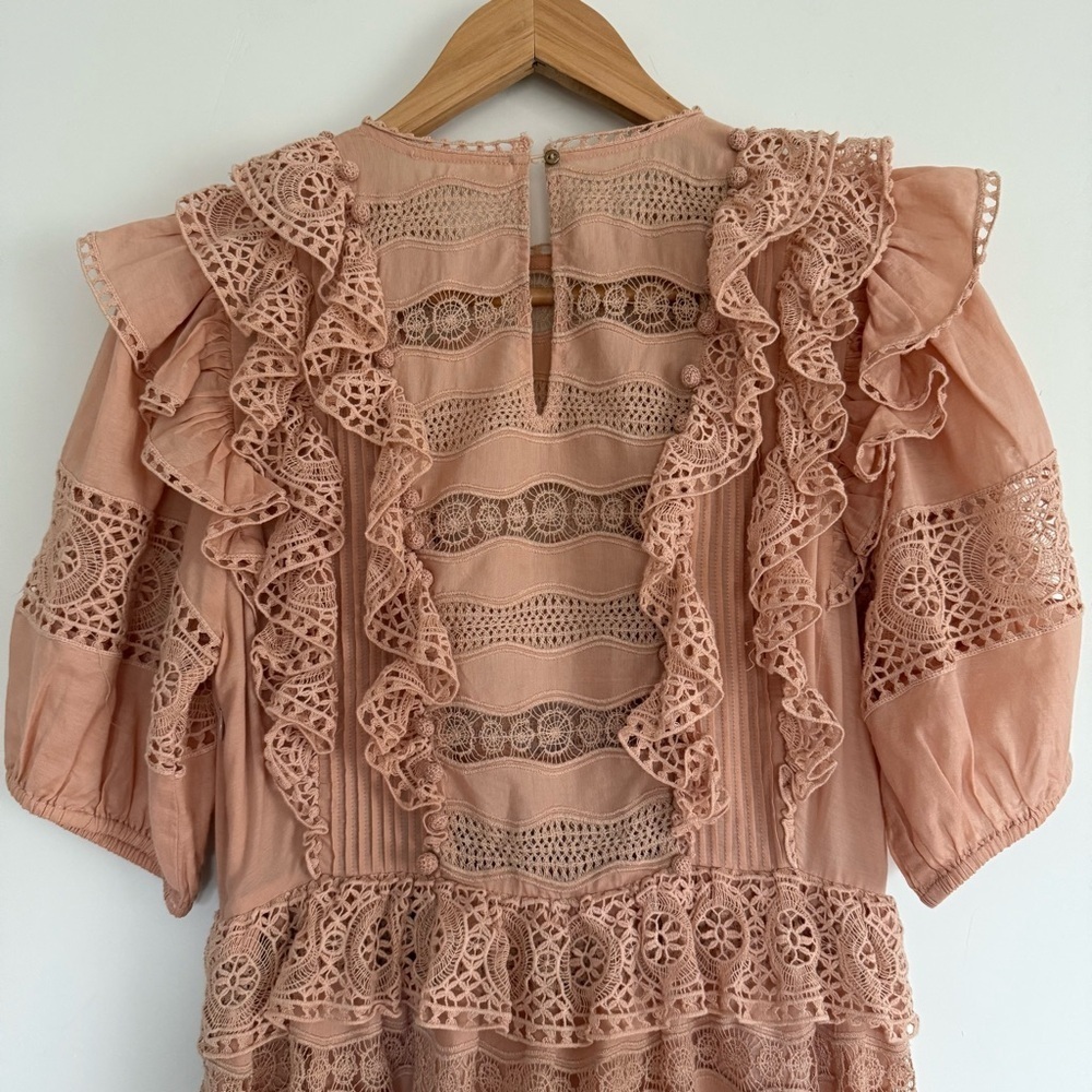 Ulla Johnson Guinivere Crochet-Trimmed Broderie Anglaise Cotton-Blend Maxi | XS - Picture 5 of 8